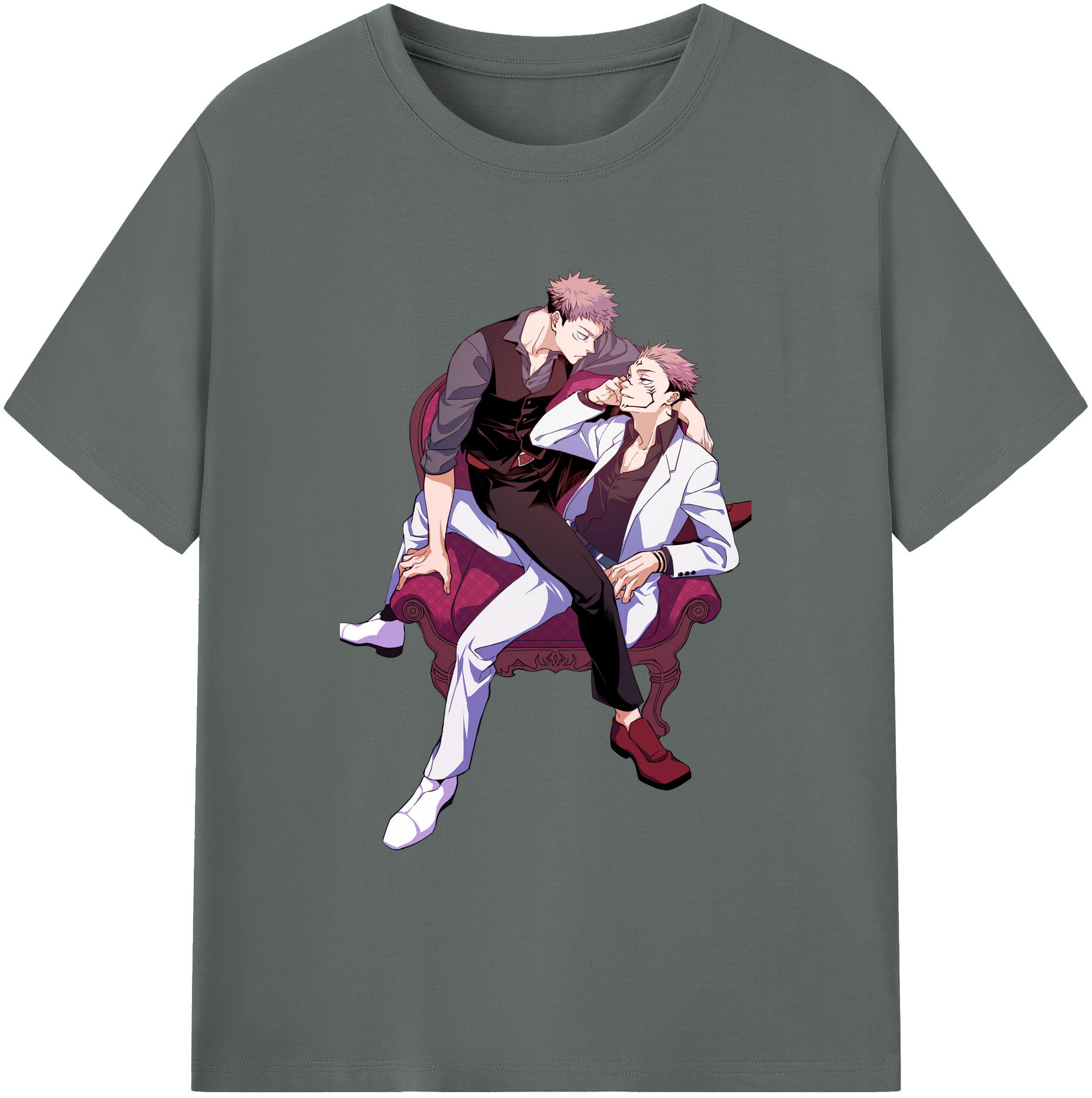 （画像用） 呪術廻戦 Jujutsu Kaisen 綿100％ メンズ半袖Tシャツ｜肌触りやわらか＆通気性